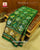 Handwoven Hathi Popat Green Zari Checks Rajkot Patola Saree