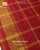 Traditional Zari Checks Off-White and Red Rajkot Patola Saree