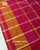 Traditional Zari Checks Pink Green Single Ikat Rajkot Patola Saree