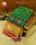 Traditional Zari Checks Hathi Popat Single Ikat Rajkot Patola Saree