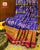Traditional Zari Checks Pink and Blue Single Ikat Rajkot Patola Saree