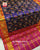 Traditional Zari Checks Pink and Blue Single Ikat Rajkot Patola Saree