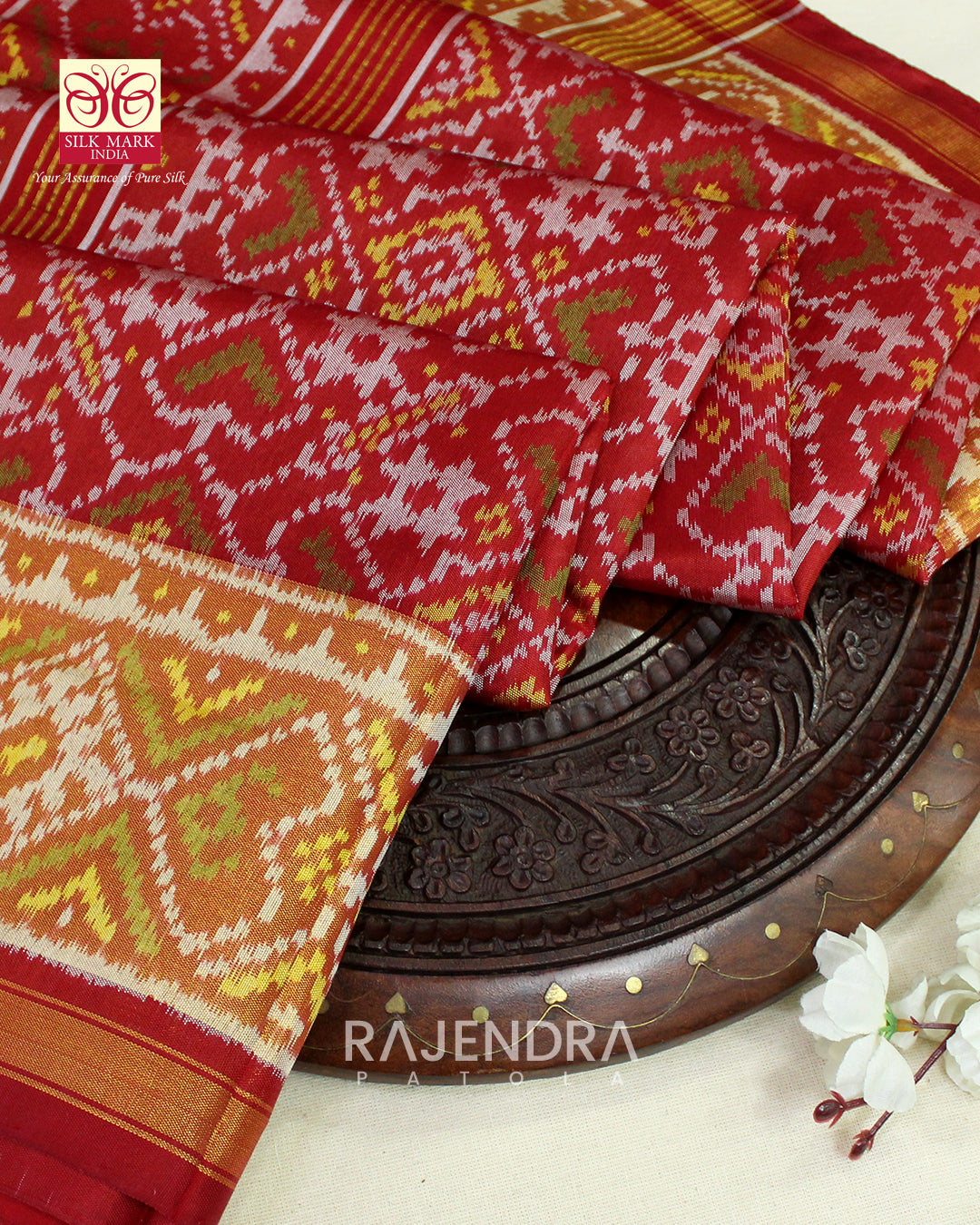Exclusive Banarasi Palav Single Ikat Rajkot Patola Saree