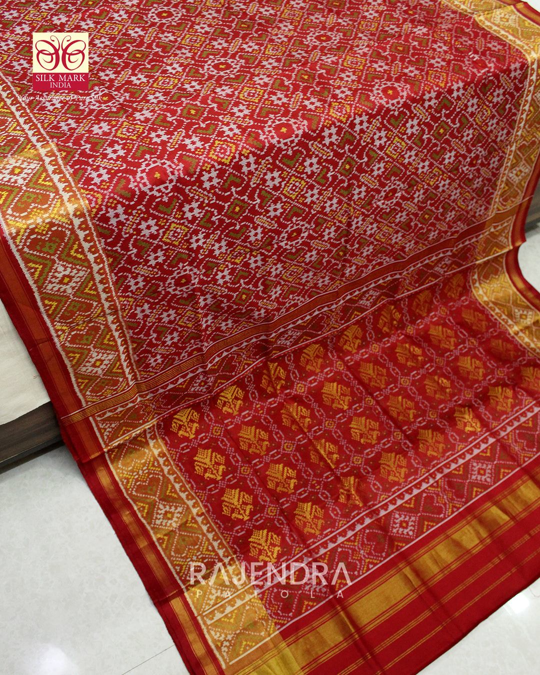 Exclusive Banarasi Palav Single Ikat Rajkot Patola Saree