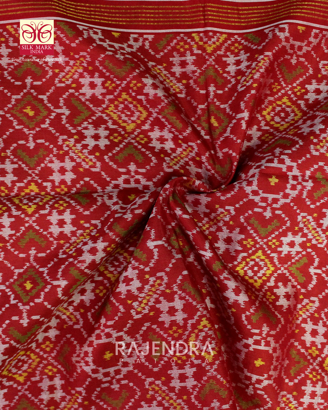 Exclusive Banarasi Palav Single Ikat Rajkot Patola Saree