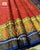 Traditional Panchanda Design Red and Blue Rajkot Patola Saree