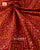 Traditional Panchanda Design Red and Blue Rajkot Patola Saree